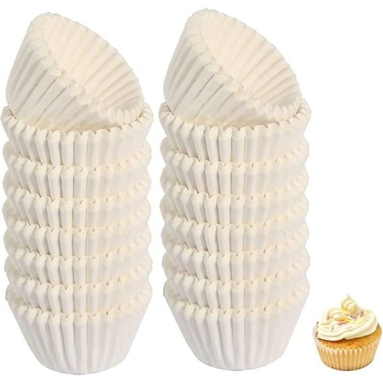 Caissette Muffins Papier, 500 Pièces Caissettes Cupcake, Naturel Moule