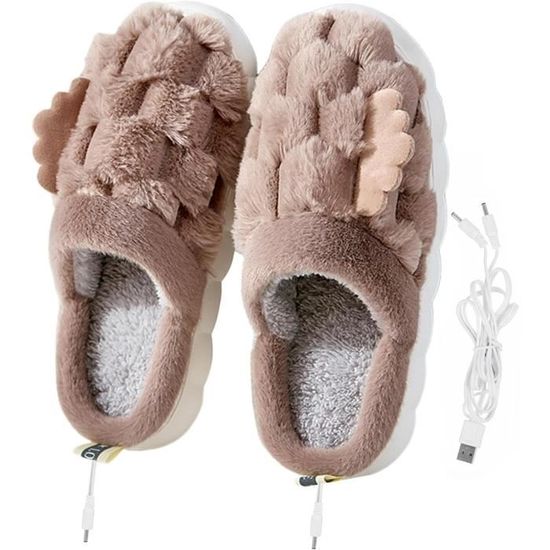 Chauffe-Pieds - Pantoufle Chauffe-Pieds Chauffante Électrique 1 Paire