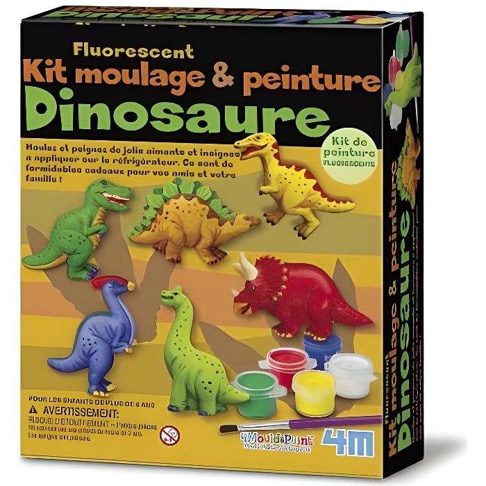 Dinosaure fluorescent - Kit de moulage - Jeux 4M 5663514