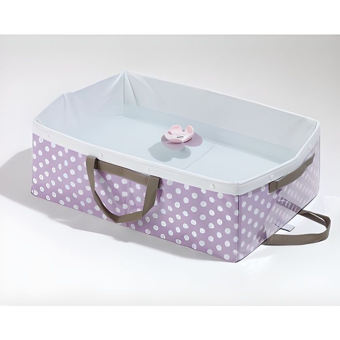 Baignoire pliable bébé - BEABA - Poudre Rose - Dès la naissance - Transportable