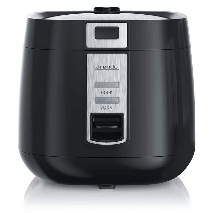 arendo - Cuiseur à riz avec fonction maintien au chaud (modèle 2019) - Avec cuiseur vapeur - Capacité 1,4 l - Protection contre la