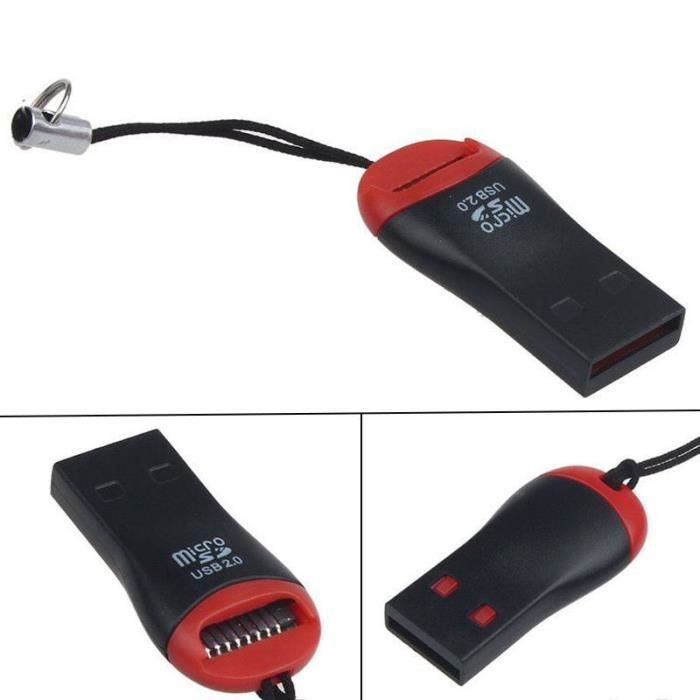 Lecteur Adaptateur De Carte Micro SD - TF - T Flash - M2 - USB 2.0 - 480Mbps