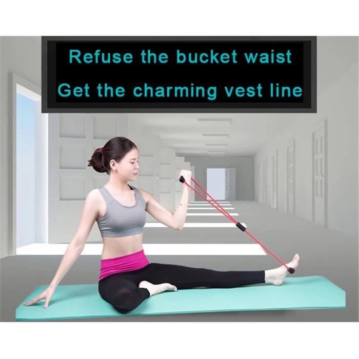 Expandeurs résistance bandes exercice forme 8 Stretching ceinture pectorale pour Fitness exercices à domicile