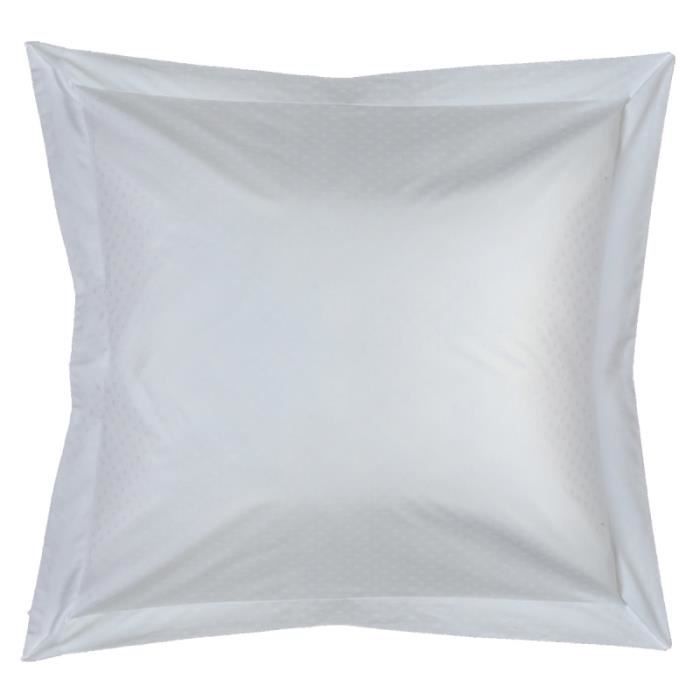 Taie d oreiller jacquard 45x70 cm blanc