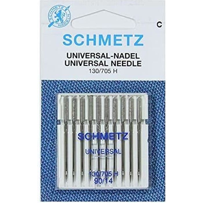 Aiguilles pour Machine à Coudre Schmetz - Universel/Ordinaire, Taille: 90/14 - Paquets de 10
