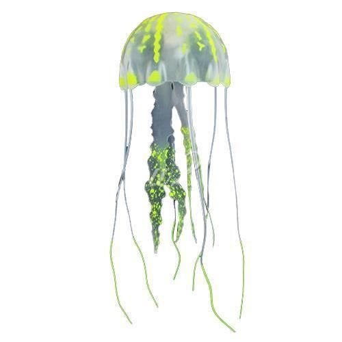 CZ 2Pcs Jellyfish Aquarium Jellyfish Glowing Effet Artificiellement 8Cm Deco Jaune Eclatant - CZCYD821D7174