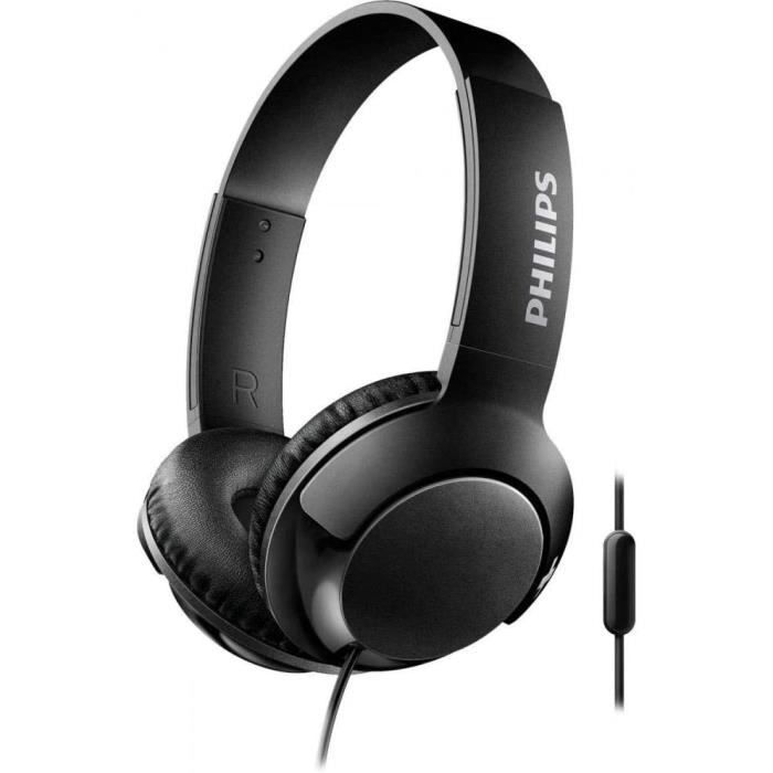 Philips BASS+ SHL3075BK - Casque Filaire - Noir