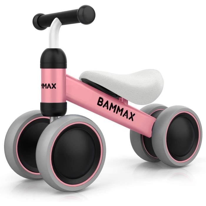 Bammax Vélo Bébé Draisienne pour Bébé de 1 an-18 Mois, Vélo Enfant sans Pédales Jouet Educatif Baby Walker, Premier Anniversaire Cad