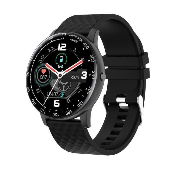 Montre Intelligente Noir Hommes Femmes H30 IPS Tactile Plein Écran Cadran Santé Personnalisés Multi-fonctions De Surveillance