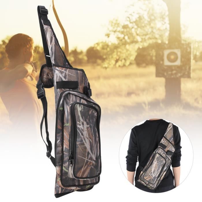 Reed Camouflage Outdoor Portable Messenger Tir à l'arc Carquois Sac Flèche Arc Titulaire Pochette pour la Chasse-CHD