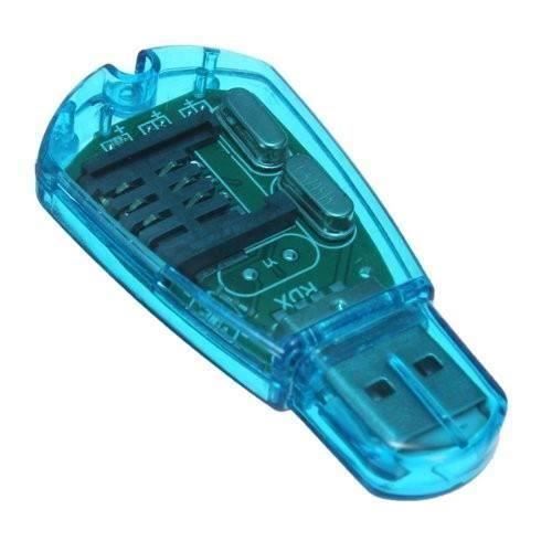 USB SIM Card Reader adaptateur Téléphone Mobile SMS Edition copie sauvegarde GSM CDMA bleu MKK16