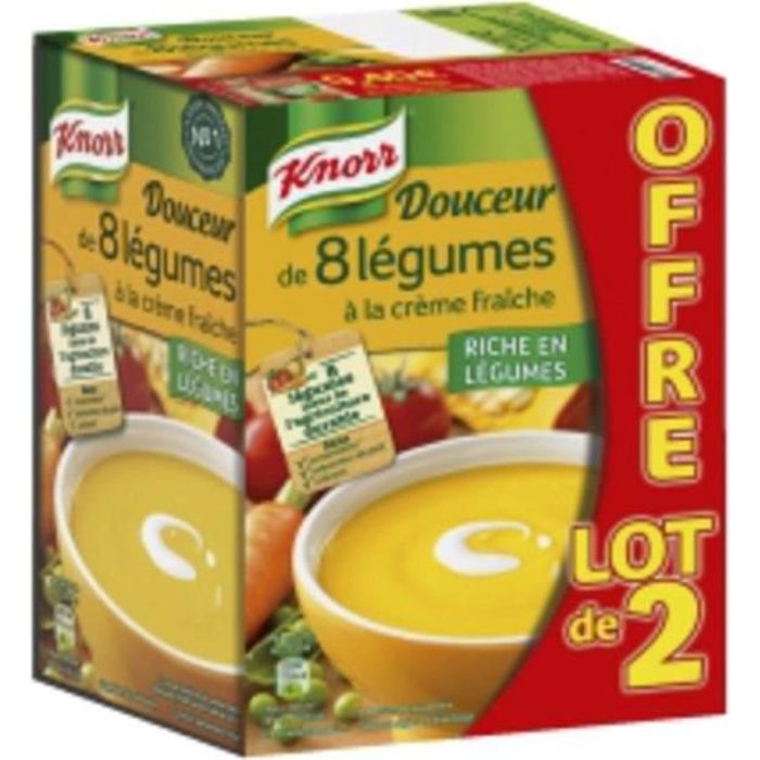 Knorr Douceur de 8 Légumes à la crème fraîche 2x1l