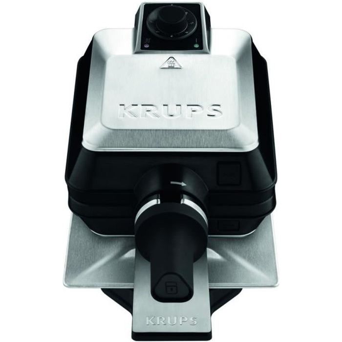 KRUPS FDD95D10 Gaufrier métal rotatif, Appareil à gaufre, Gaufres croustillantes, Système rotatif professionnel, Rangement vertical