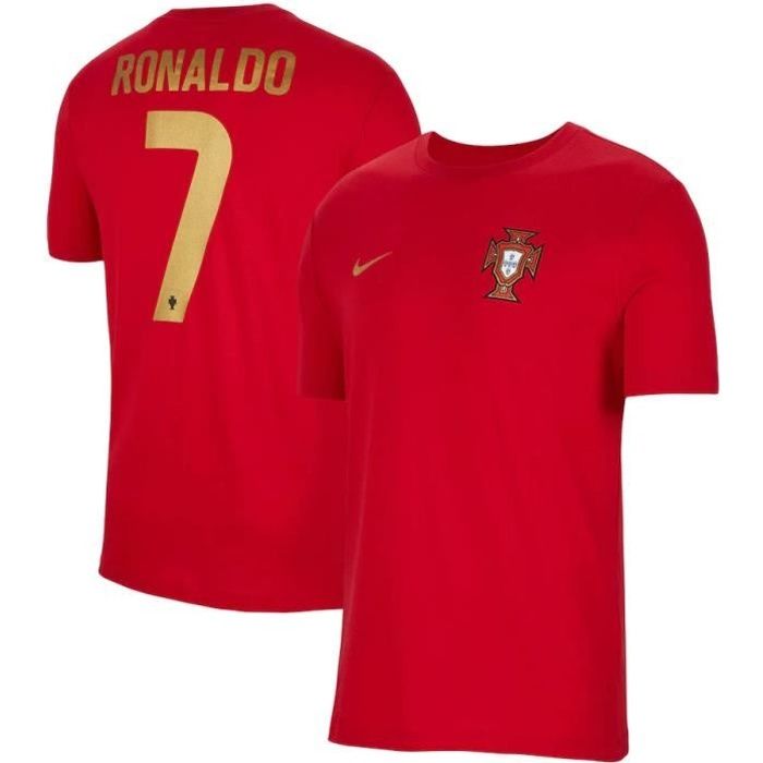 Nouveau Maillot de Foot Portugal Cristiano Ronaldo 7 Domicile Euro 20-21 Pas Cher Homme