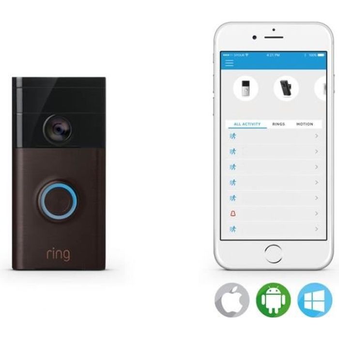 RING Visiophone IP connecté - Bronze