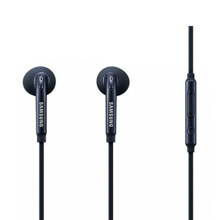 Ecouteurs kit piéton Mains Libres original avec télécommande et micro EO-EG920BB Noir pour Samsung Galaxy J5 2017