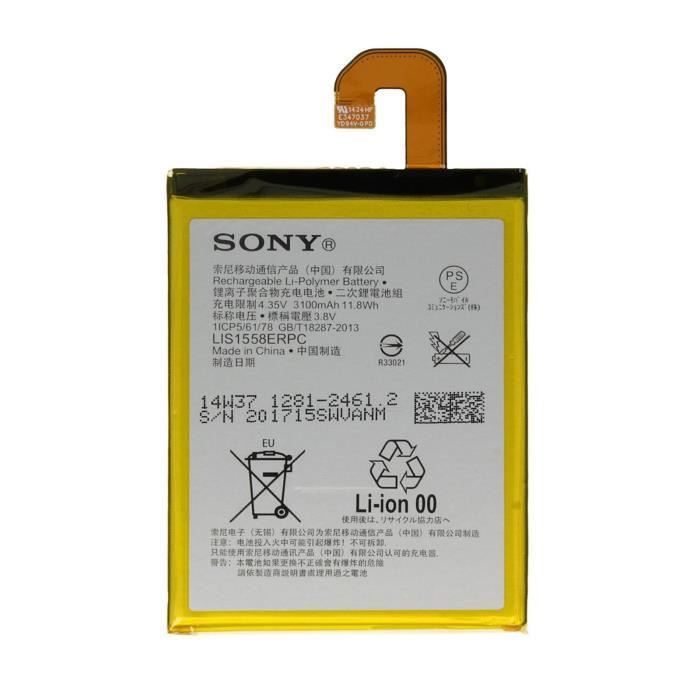 Batterie d Origine Sony LIS1558ERPC Pour Xperia Z3 D6603