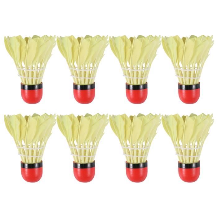 11pcs Badminton à tête rouge résistant aux chocs Balles de badminton résistantes chutes pour les activités de VOLANT DE BADMINTON