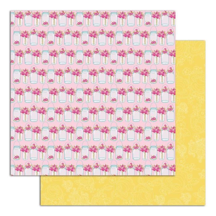 TOGA Lot de 6 papiers recto verso - 30x30 - Un dimanche à la campagne