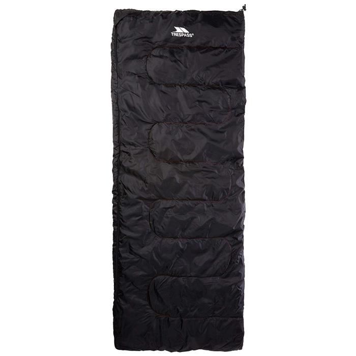 TRESPASS Sac de couchage Envelop - 3 saisons - Noir