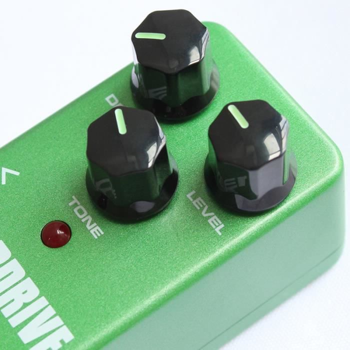 1 Pc guitare effet pédale Vintage surcharge Overdrive vert d'effet Instrument de musique basse PEDALE D'EFFETS