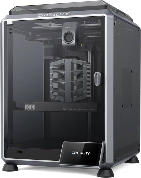 Creality K1C Imprimante 3D Imprimante 3D 600 mm/s Impression Rapide avec Caméra AI Mise Niveau Automatique Extrudeuse Robuste