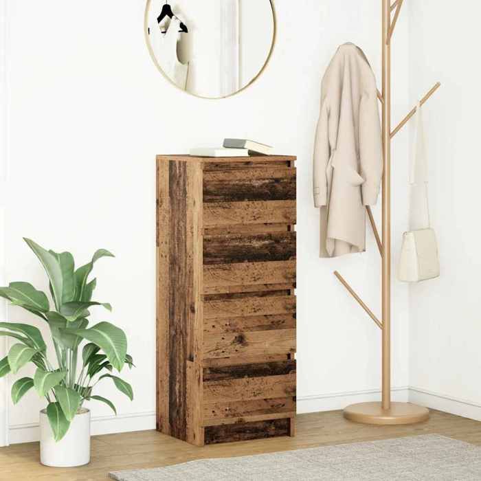 Buffet Bahut de SalonArmoire de Cuisine vieux bois 375x35x99 cm bois dingénierie BONNIE B76289621