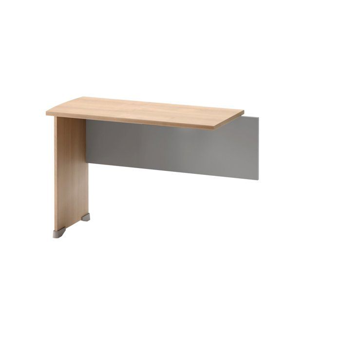 Retour bureau en effet bois hêtre beige finition matière elegante Retour bureau en effet bois hêtre beige finition matière elegante