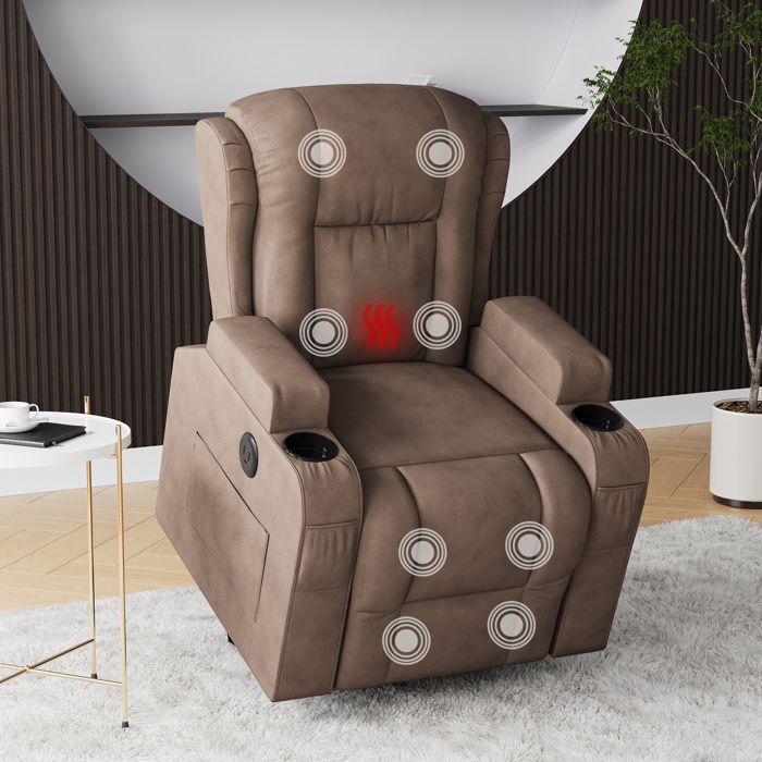 WOLTU Fauteuil Relax Électrique, Fauteuil Massant, Aide à la