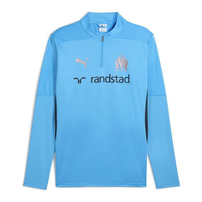 OM Haut dentrainement Bleu Homme OM TRAINING 1/4 ZIP TOP