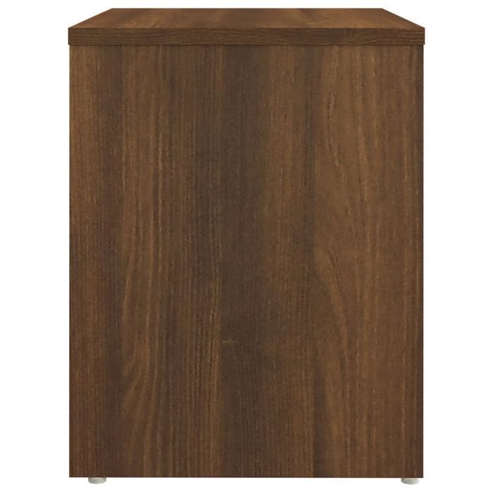 Table de chevet en bois dingénierie - WIENS - Chêne marron - 40x30x40 cm - Cadre robuste - Résistant à lhumidité
