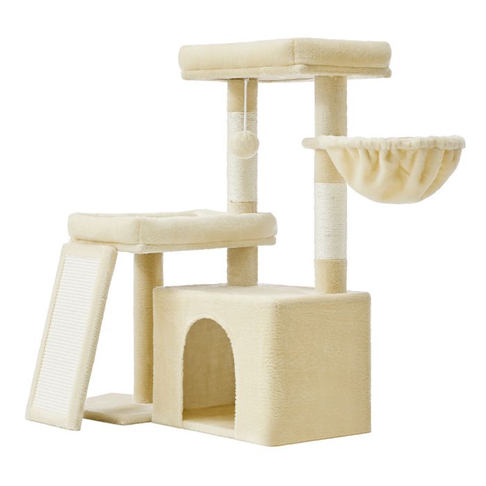 Comparer les prix de Arbre à Chat avec Planche à Griffer 2 Couchages 858 cm de Haut Beige