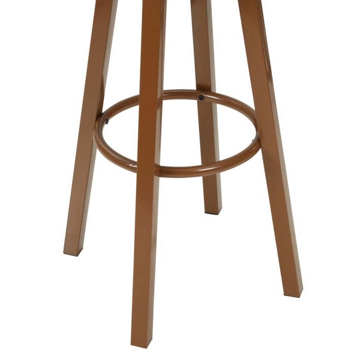 Brun JILLES® Siège Haute Pour cuisine - 47x47x80cm - Lot de 2 Chaises de bar - marron similicuir MEU9282345713623