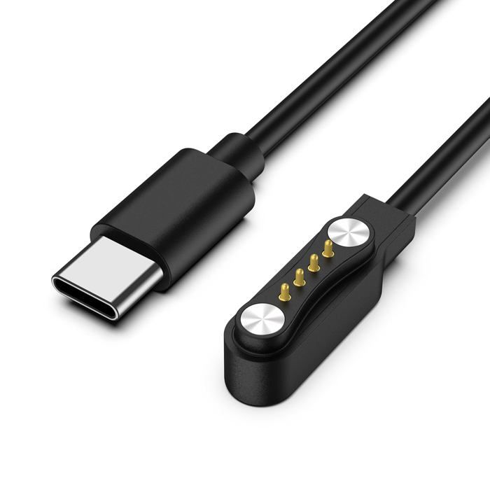 Chargeur Montre Connectée Universel 4 Pin 7.62mm Magnétique Chargeur Charge Rapide et Sécurisée Compatible avec Montres Sportives