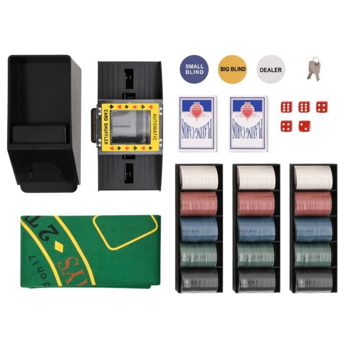 Akozon Jeu de jetons de poker 300 pcs 4 g - 7891450905440