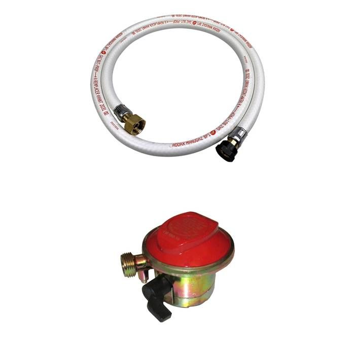 Kit Raccordement de gaz Tuyau 1,5 m Pressostat 37 mbar Pression constante Bouteille de gaz fran/çaise