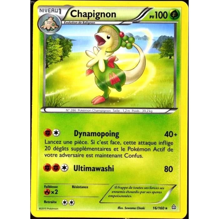 Carte Pokemon 16 160 Chapignon 100 Pv Serie Xy Cdiscount Jeux Jouets