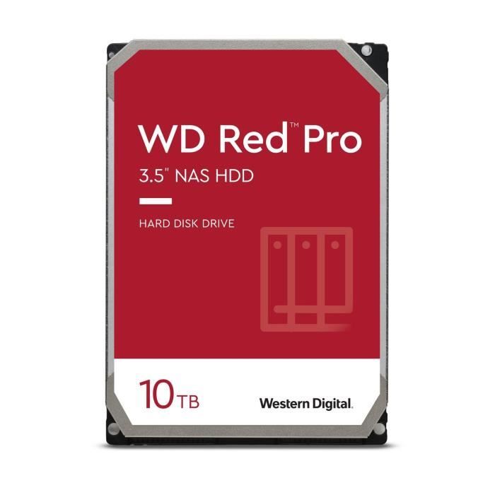 WD Red™ Pro - Disque dur Interne NAS - 10To - 7200 tr/min - 3.5\