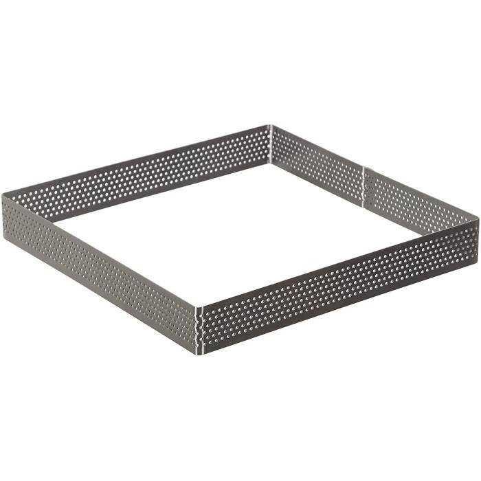 Cadre Perforé à Pâtisserie 22 Cm Argenté | Pour Dressage De Desserts | Paris Prix