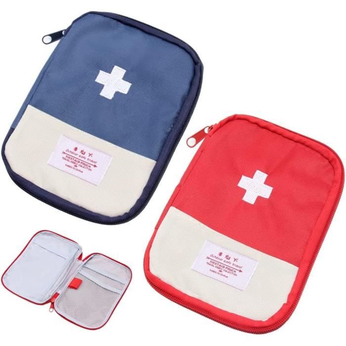 2 Pièces Mini Trousse de Secours Vide First Aid Kit Portable