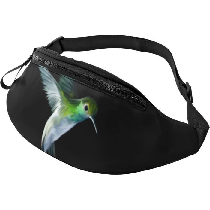Sac Banane Sport - Design Tête De Mort Et étoiles - Avec Poche Pour écouteurs Et Ceinture Réglable - Unisexe - 7