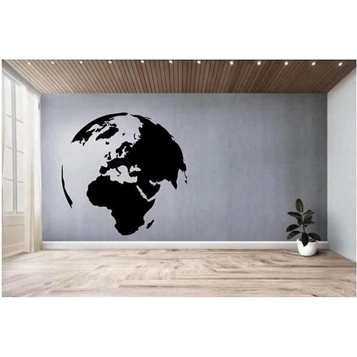 DIY 3D Carte du Monde Sticker Mural Acrylique Décoration Murale pour Maison  S Noir - Cdiscount Maison