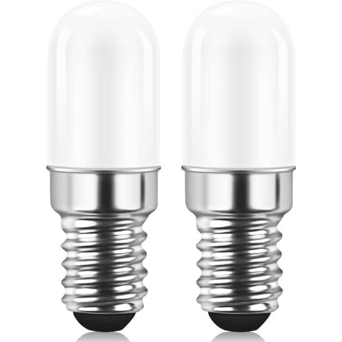 Lot de 2 ampoules LED filament E14 1.5W (equiv. 15W) 180Lm 2700K - ST26  Frigo / Machine à coudre - Cdiscount Maison