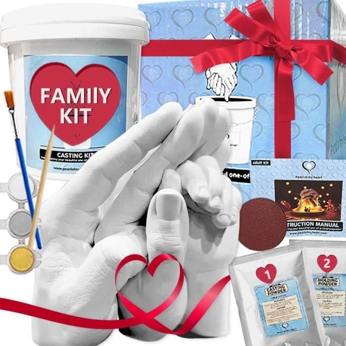 Creative Deco Kit de Moulage Main 3D | Empreintes en Plâtre | Idée Cadeau pour Couple | Mariage
