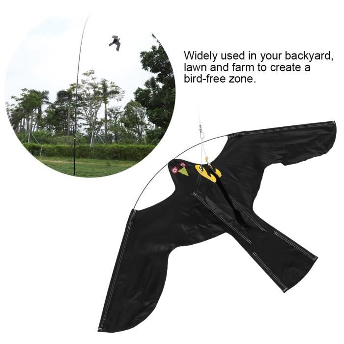 Épouvantail antiparasitaire réaliste pour jardin, Oiseau volant, Faucon