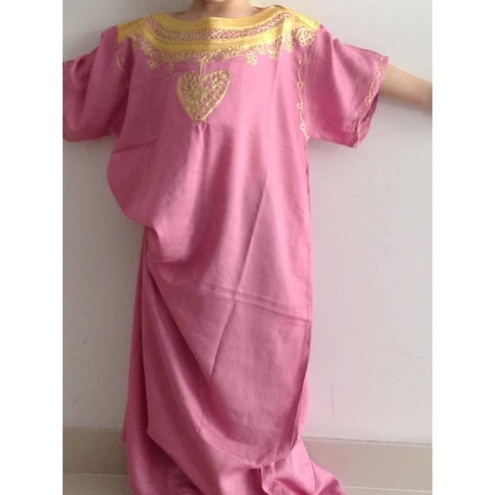 Djellaba Fille Rose Taille 8 10ans Cdiscount Pret A Porter