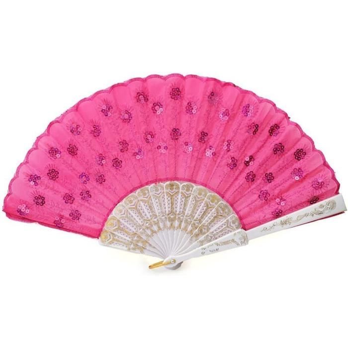 TMISHION Éventail De Décoration De Mariage Éventail Pliant De 10 Pouces Décoration De Mariage