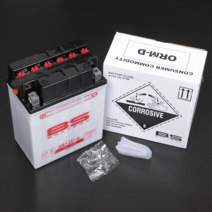 Batterie 12V 12Ah BS Batterie quad Yamaha 350 Warrior 1987 à 2004 YB12C