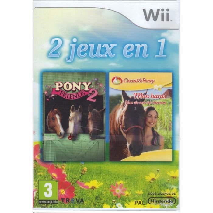 2 Jeux En 1 : Pony Friends 2 + Mon Haras Une Vie Avec Les Chevaux Wii - vue 4