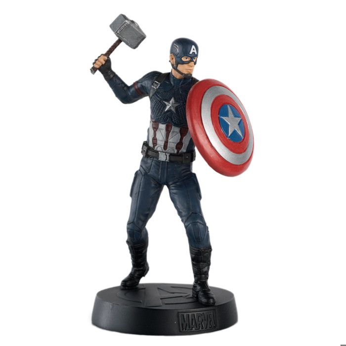 Figurine - EAGLEMOSS COLLECTIONS - Captain America (Endgame) - 18 cm - Multicolore - Licence Marvel